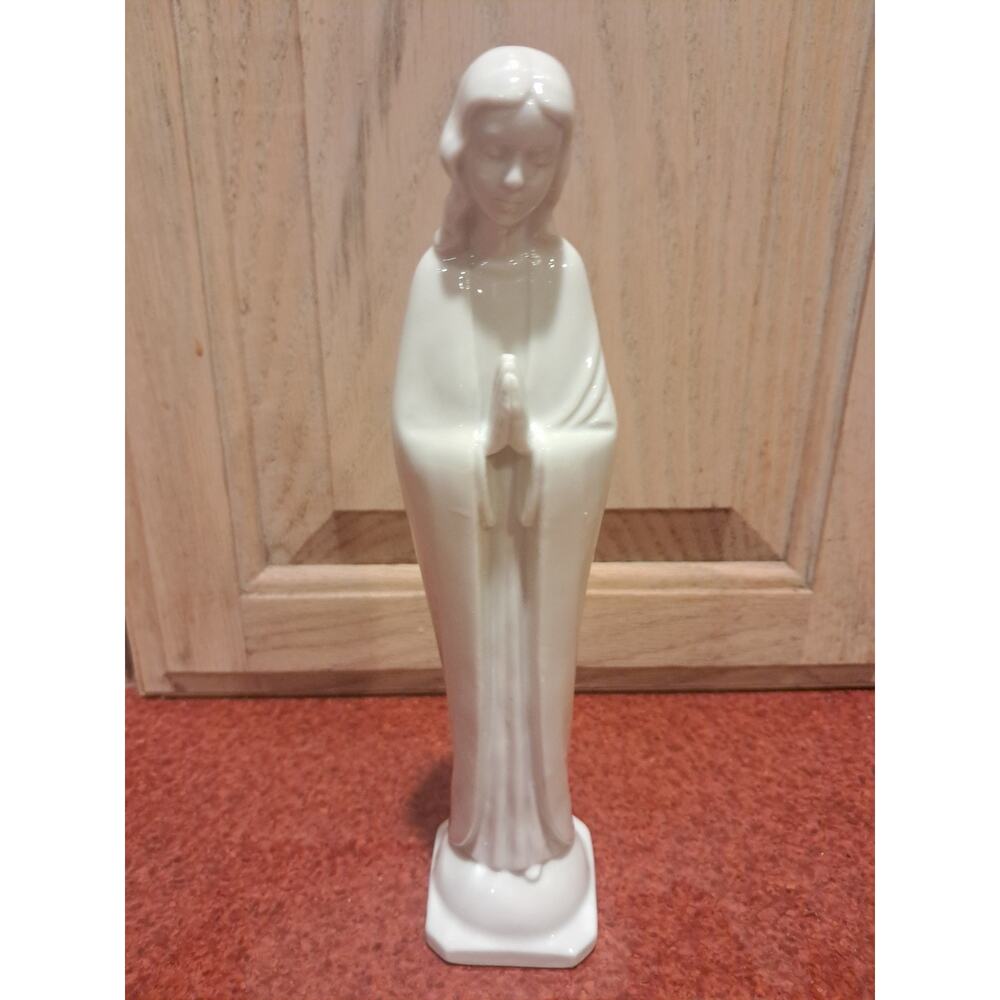 Vintage Homco Madonna Virgin Mary Female Porcelain Figurine Religious 9.5"